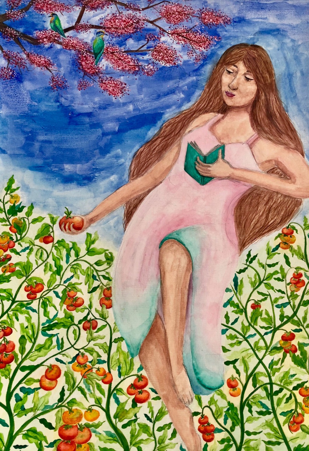    4K / 水彩 / 4500元(單幅) 16800(四幅)  購買請洽 jenny@albin.net  ＊本次義賣所得將捐給關愛之家婦幼部及作為ELLA的溜冰訓練基金。