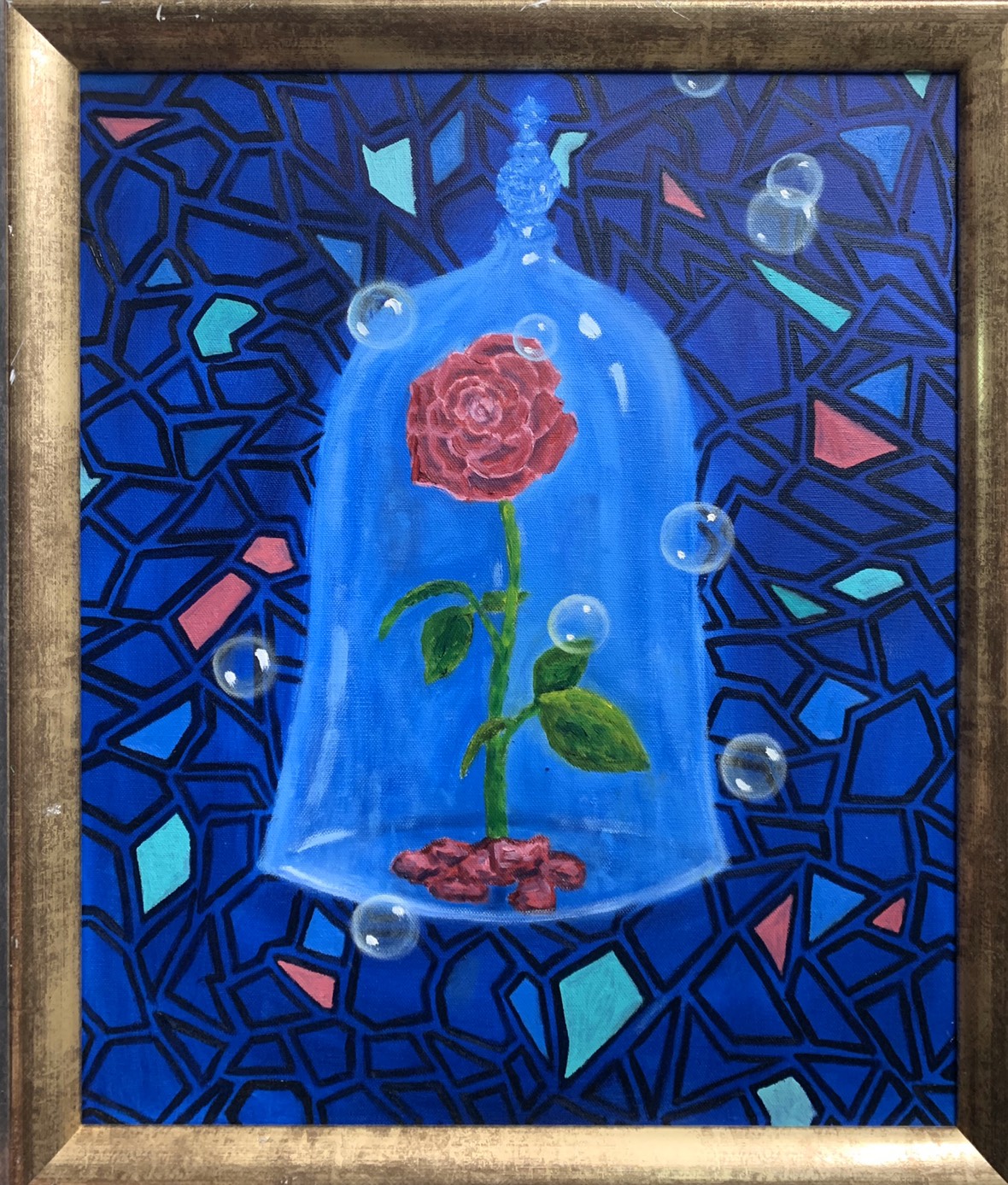 8F / 油彩 / 8500元  購買請洽 jenny@albin.net  ＊本次義賣所得將捐給關愛之家婦幼部及作為ELLA的溜冰訓練基金。