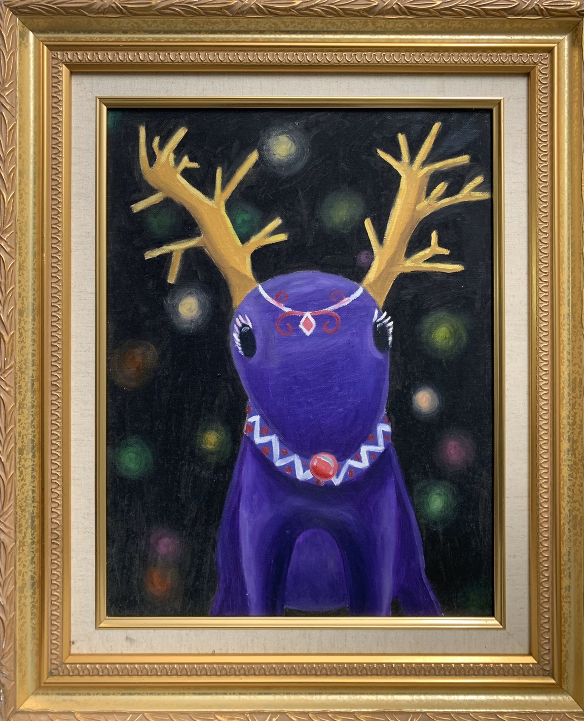 6F / 油彩畫作 / 7000元  購買請洽 jenny@albin.net  ＊本次義賣所得將捐給關愛之家婦幼部及作為ELLA的溜冰訓練基金。