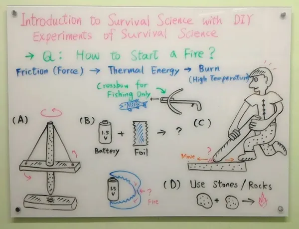 探索野外求生和鑽木取火的科學 & 動手做野外求生科學實驗 (Introduction to Survival Science with DIY Experiments of Survival Science)