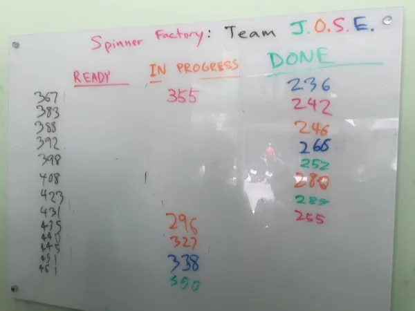  Lego Mindstorms EV3 Coding - Kanban board