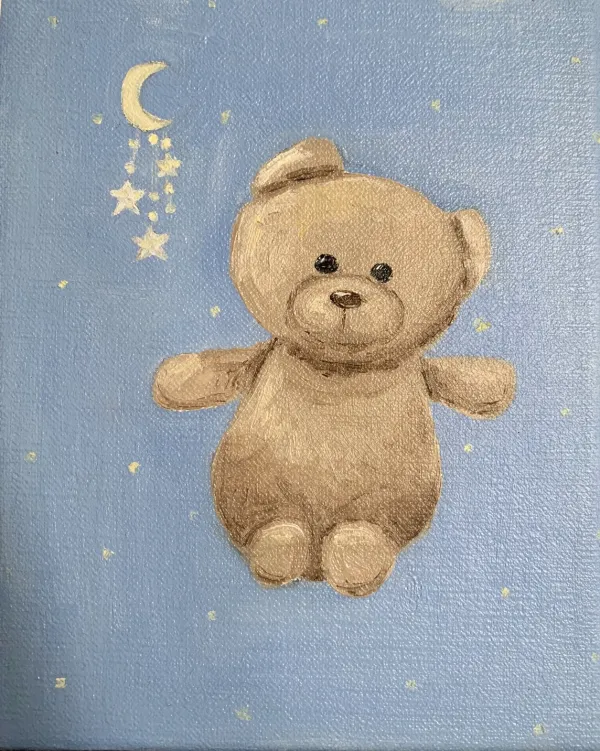 0F / 油彩 / 1800元  購買請洽 jenny@albin.net  ＊本次義賣所得將捐給關愛之家婦幼部及作為ELLA的溜冰訓練基金。