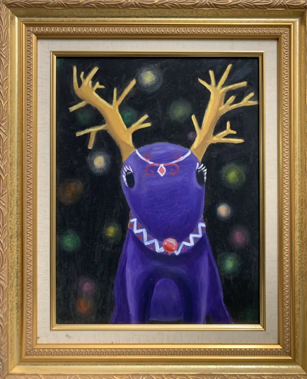 6F / 油彩畫作 / 7000元  購買請洽 jenny@albin.net  ＊本次義賣所得將捐給關愛之家婦幼部及作為ELLA的溜冰訓練基金。