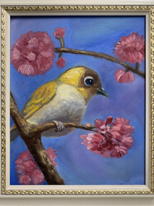 3F / 油彩 / 4000元  購買請洽 jenny@albin.net  ＊本次義賣所得將捐給關愛之家婦幼部及作為ELLA的溜冰訓練基金。